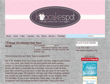 Tablet Screenshot of kupcakespot.com